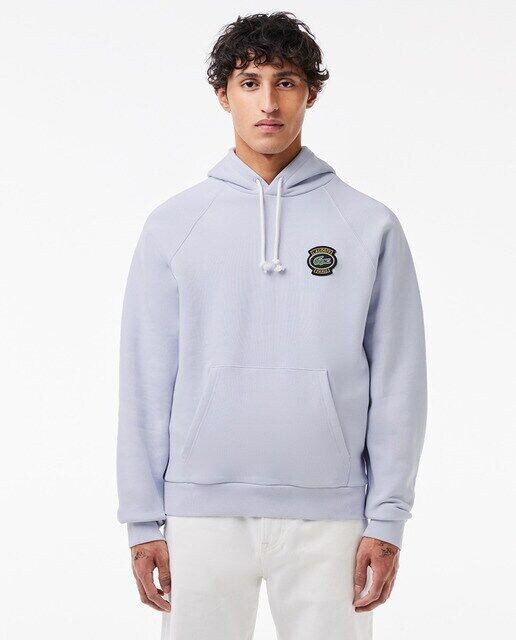 

Флисовая толстовка с логотипом Heritage Lacoste, светло-синий
