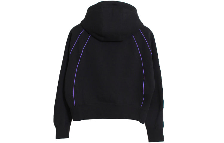 (WMNS) Air Jordan Paris Saint-Germain Loose Hoodie Black — фото 2