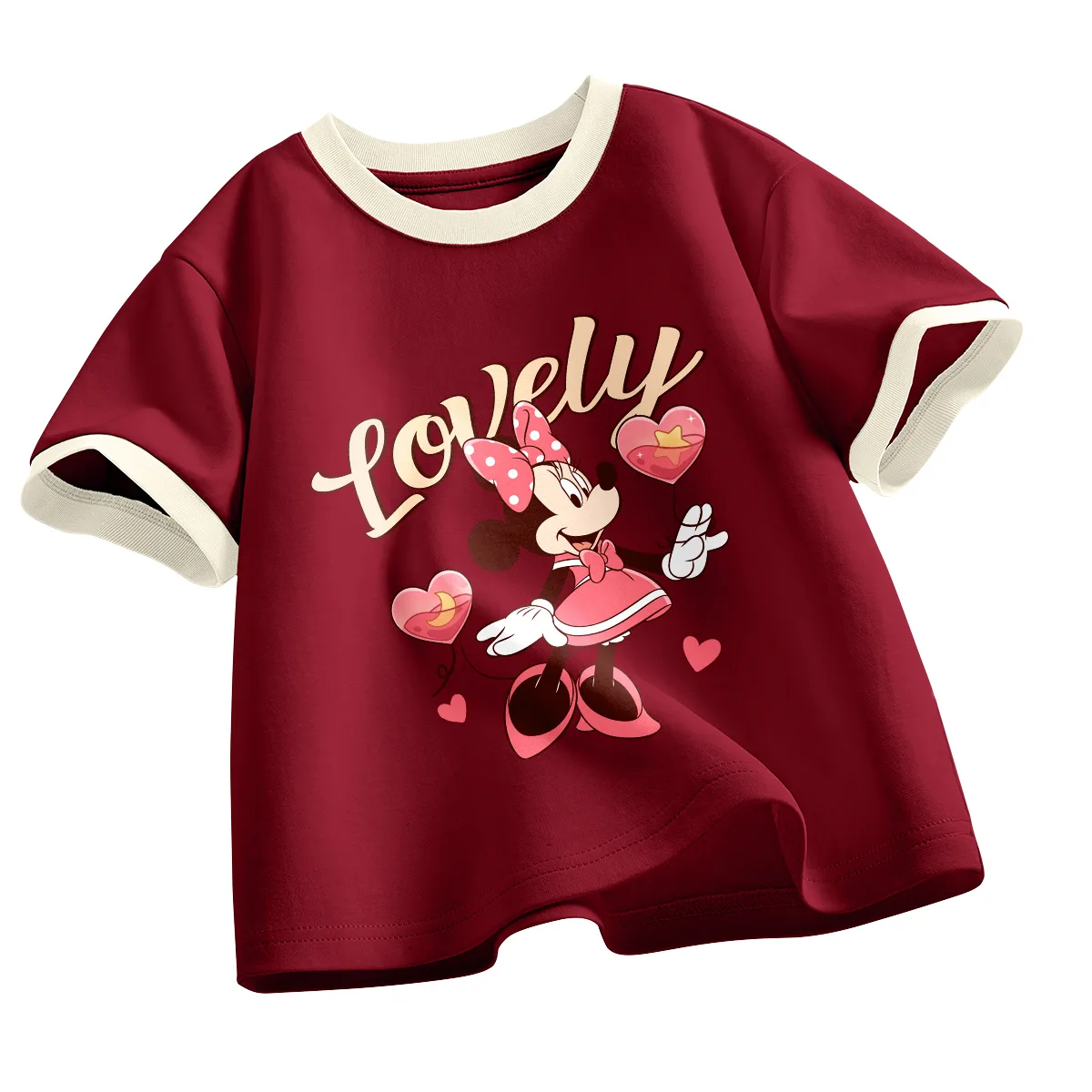 Детская футболка с круглым вырезом Disney, Di Gift K White Red — фото 3
