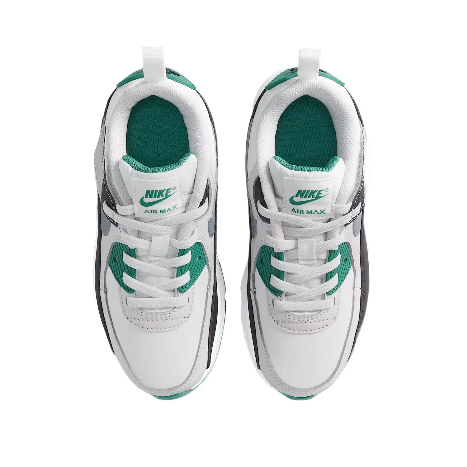 Кроссовки детские Air Max 90 Casual Pre School Nike, Jadeite Green/Aura/Summit White/Fortress Gray/Cool Gray — фото 3