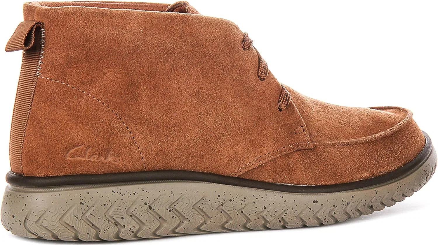 Мужские мокасины Relaxlite Chukka Clarks Premium, Brown Wlined Lea — фото 4