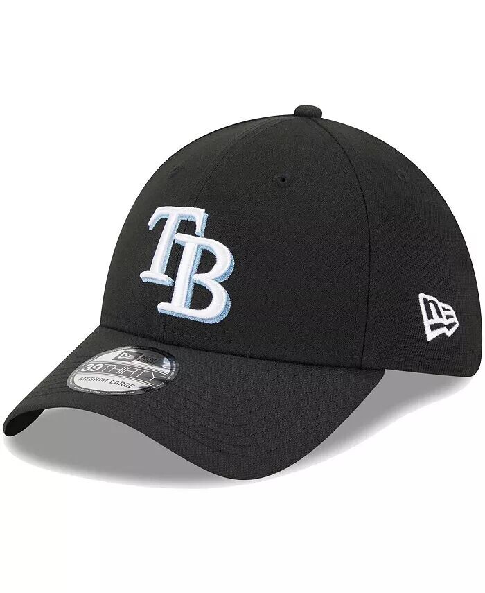 

Мужская черная кепка с логотипом Tampa Bay Rays 39THIRTY Flex New Era