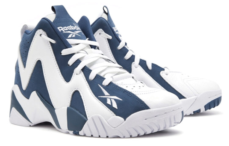 Мужские баскетбольные кроссовки Reebok Kamikaze Vintage, белый/синий — фото 3