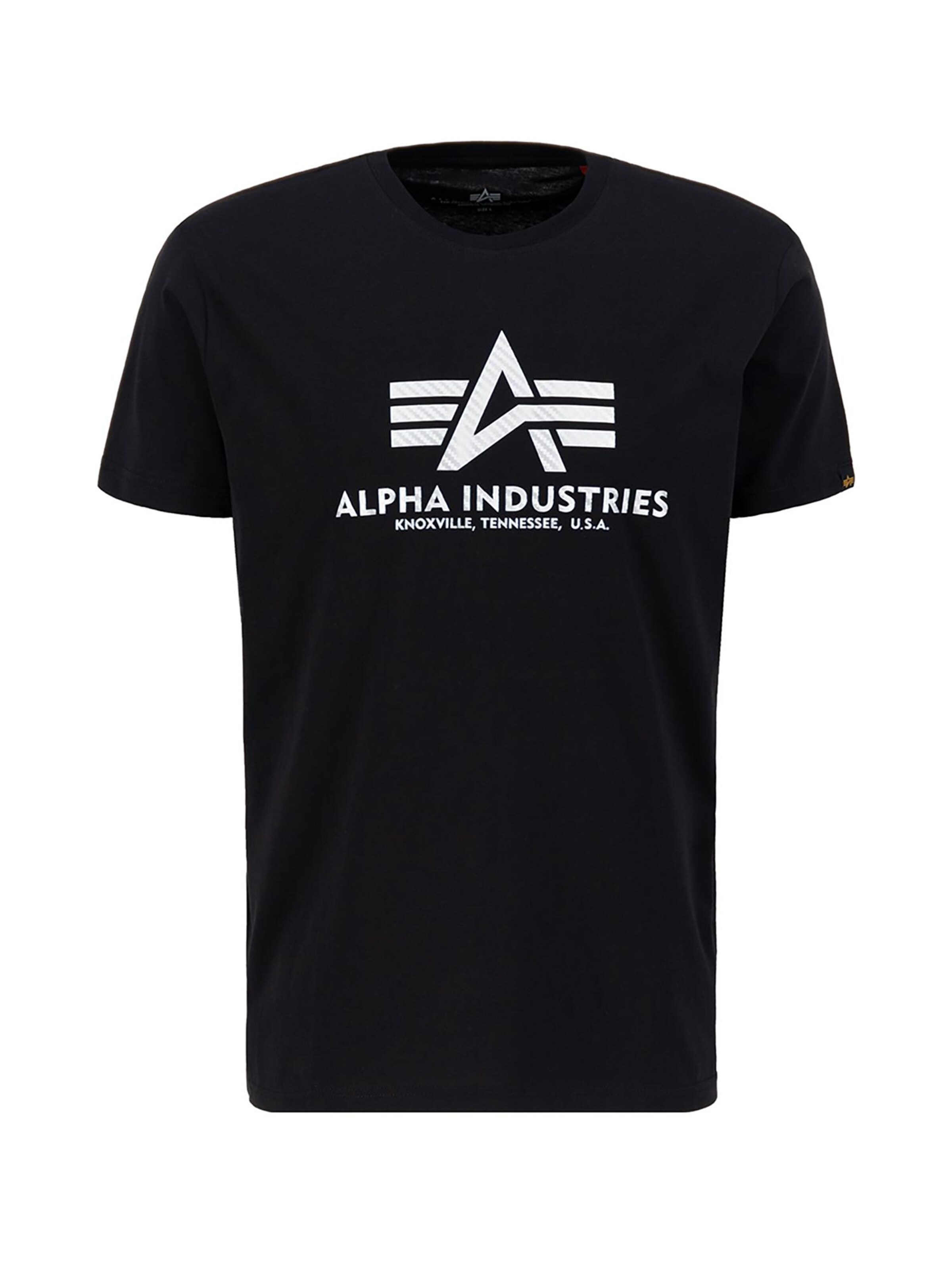 

ALPHA INDUSTRIES Футболка в черном цвете