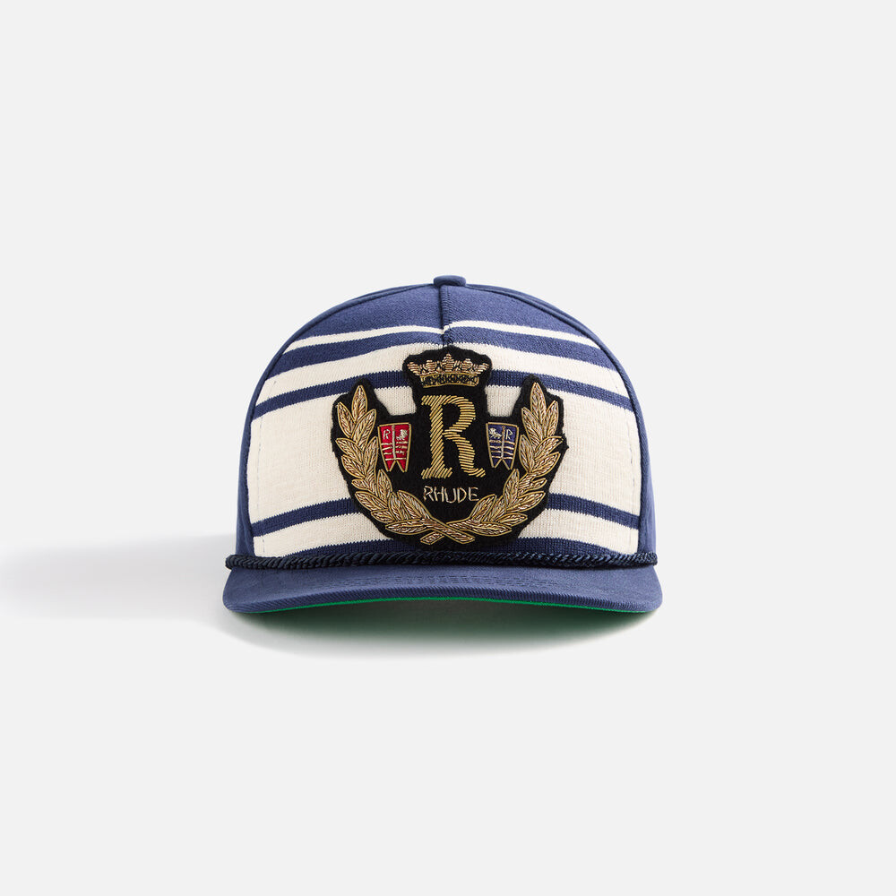 

Бейсболка Rhude Rope Crest Structure Cap, темно-синий