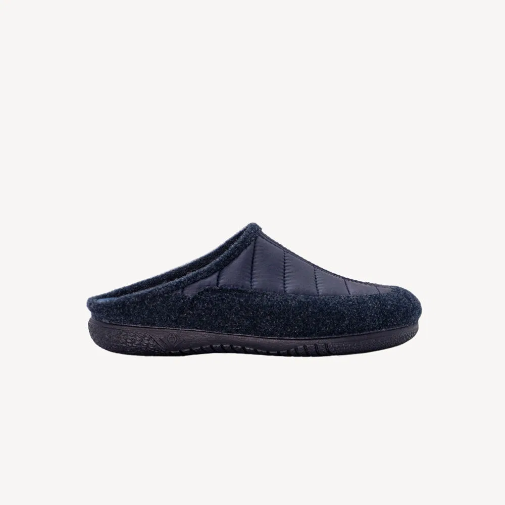 Мужские тёмно-синие зимние шлёпанцы Cadiz New от Gurus Shoes