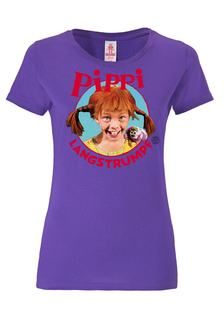 

Футболка LOGOSHIRT Shirt Pippi Langstrumpf, фиолетовый