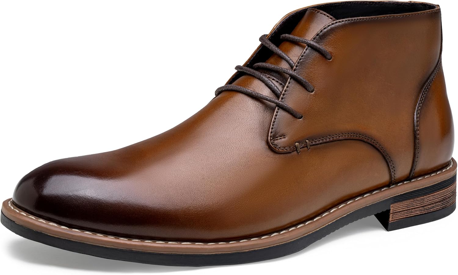 

Мужские ботинки-чукка Jousen, классические кожаные ботинки для торжественных случаев, коричневый