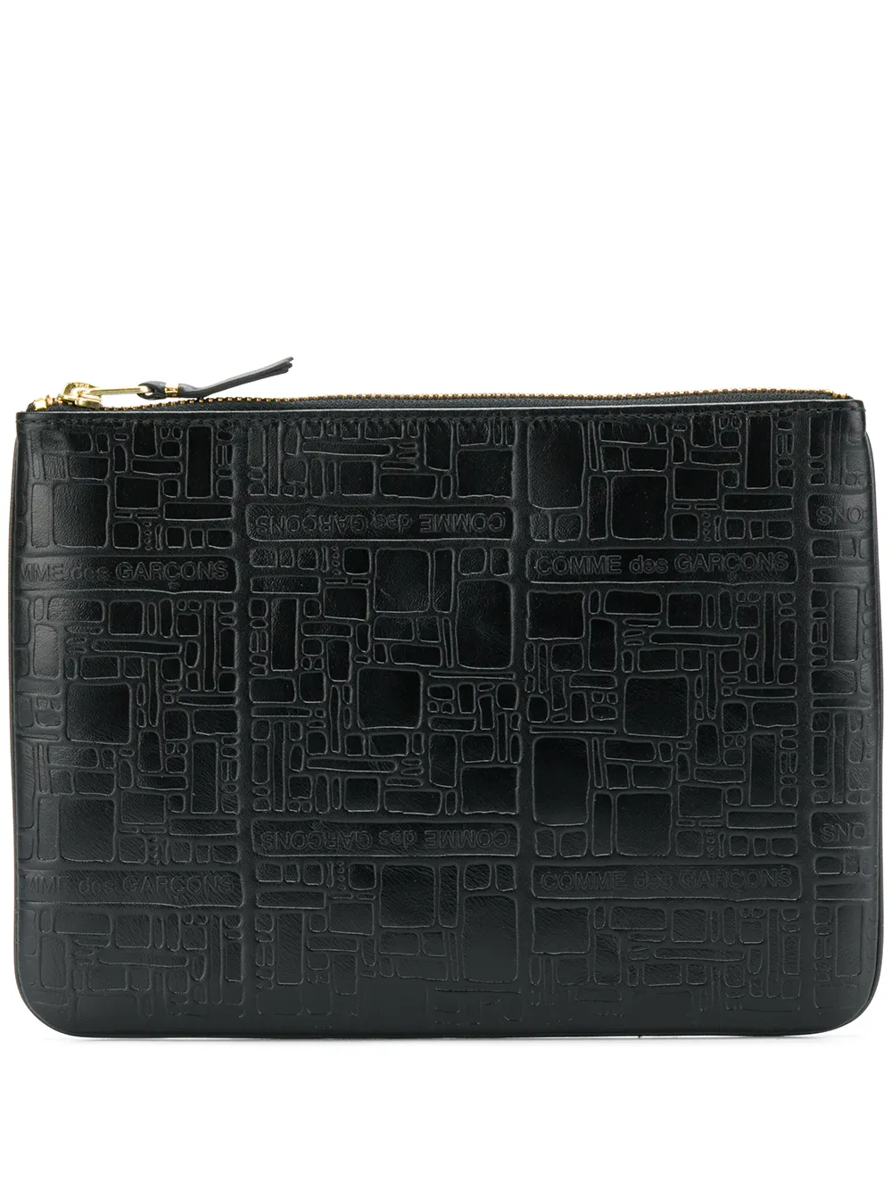 

Фактурный клатч Comme Des Garçons Wallet, черный