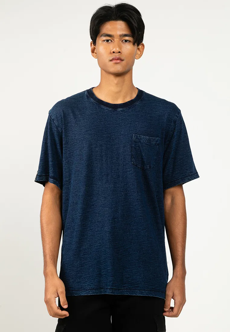 Футболка, короткий рукав, Pocket, Merchant Superdry, индиго