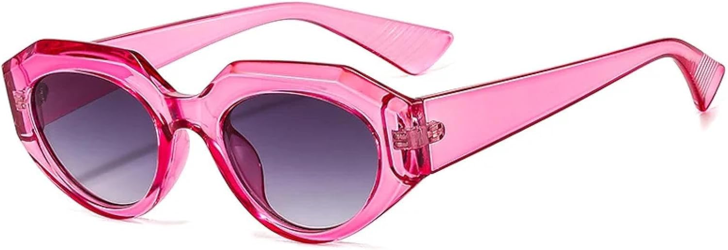 

Большие солнцезащитные очки «кошачий глаз» с защитой от УФ-излучения UV400, ретро-принтом и леопардовым принтом, модные овальные солнцезащитные очки унисекс TKKTLLT, Purple-gray