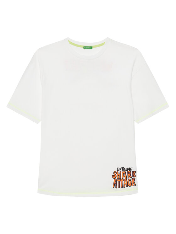 

Футболка обычного кроя 3I1XC10P6 United Colors Of Benetton, белый