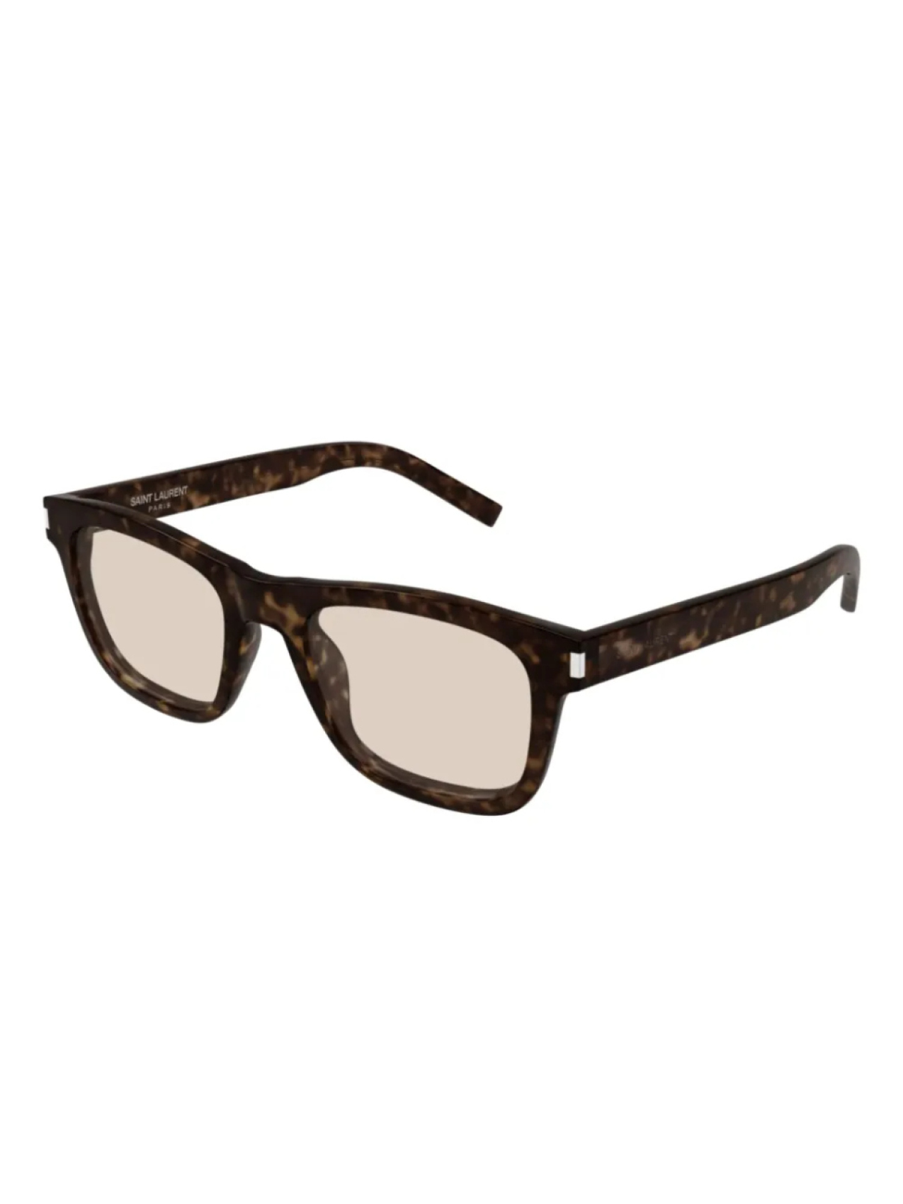 Солнцезащитные очки с гравировкой логотипа Saint Laurent Eyewear, коричневый — фото 2