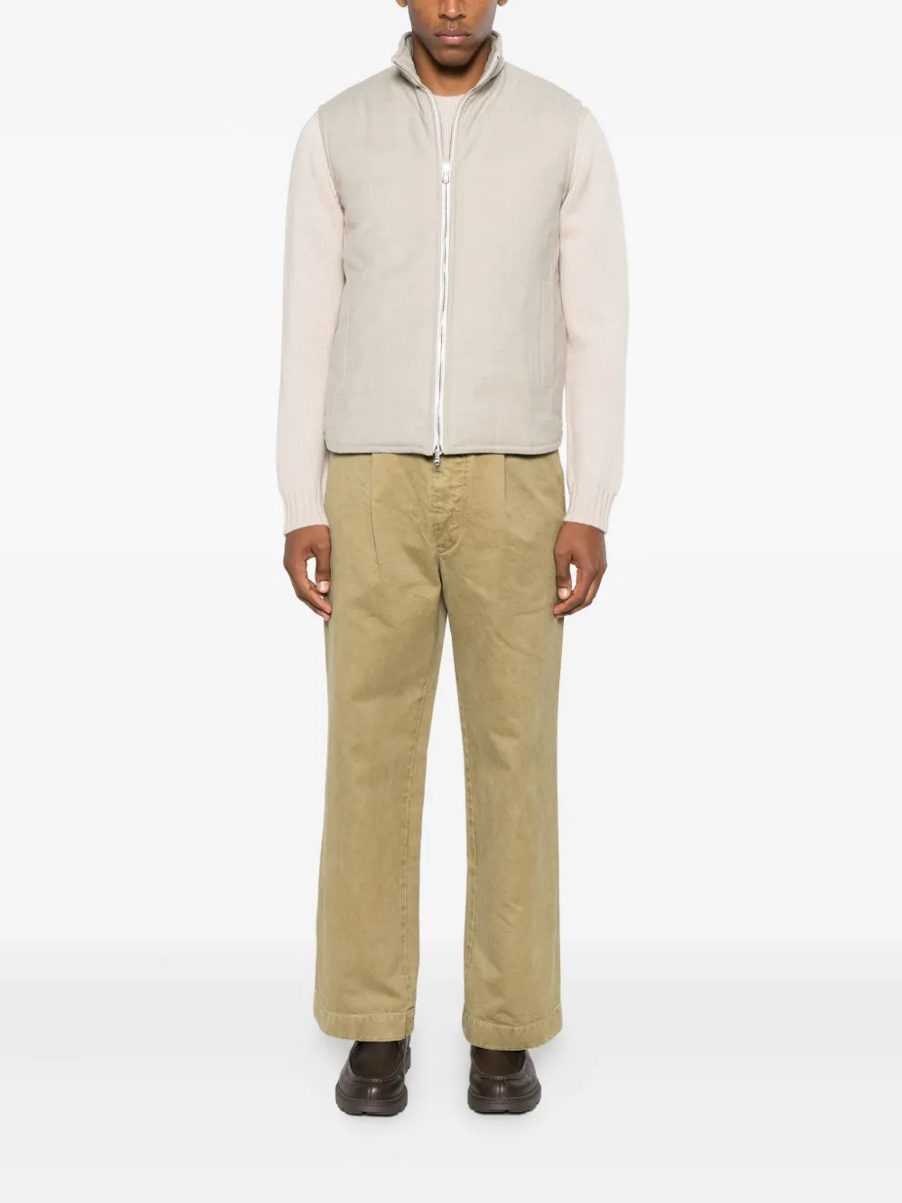 

Свитер с круглым вырезом Della Ciana, кремовый