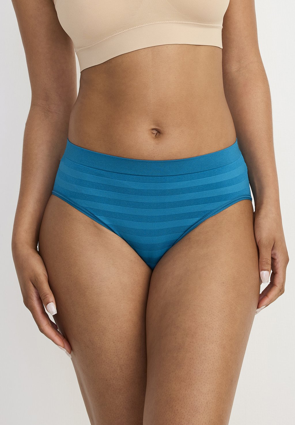 

Трусы SEAMFREE HI-CUT Jockey, цвет Really Teal-Stripe