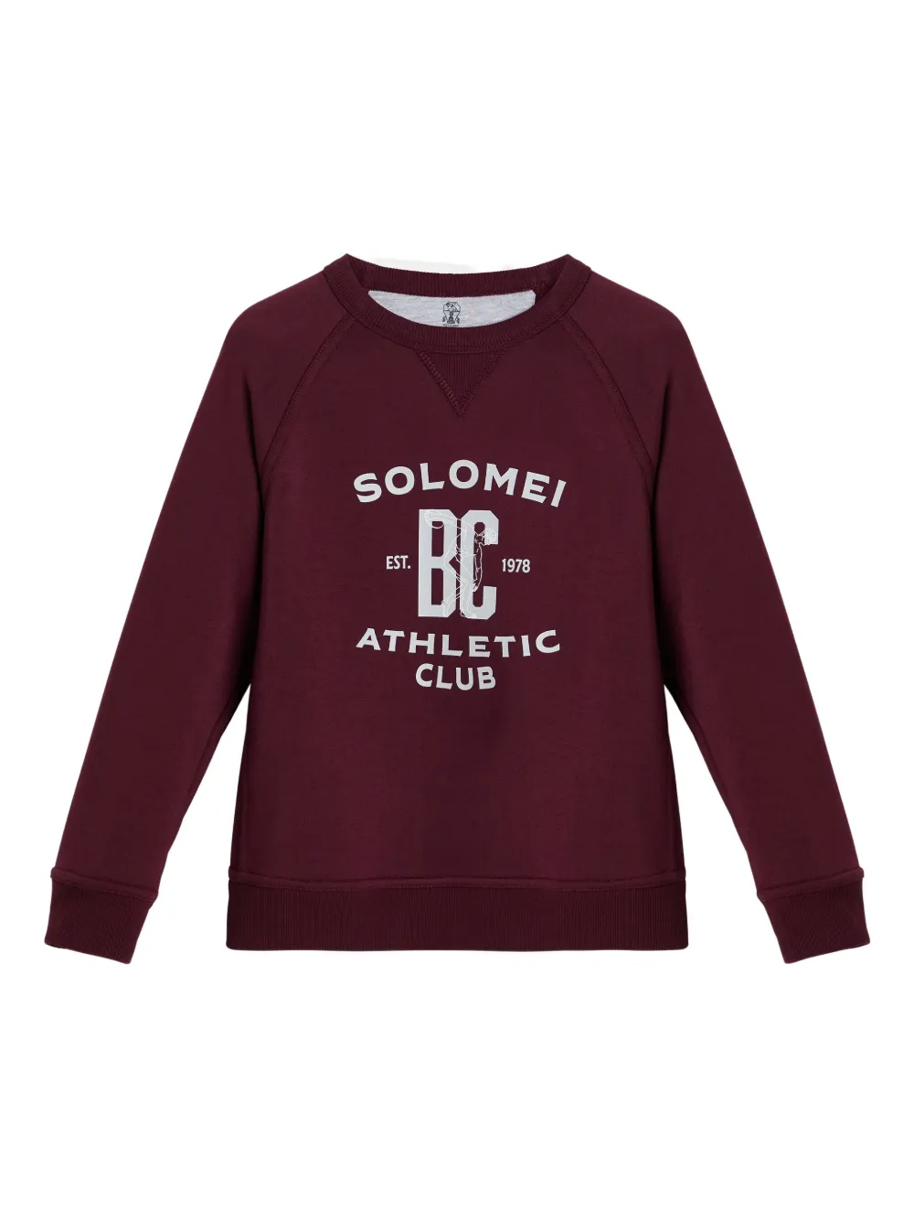 

Махровая толстовка Brunello Cucinelli Kids, красный