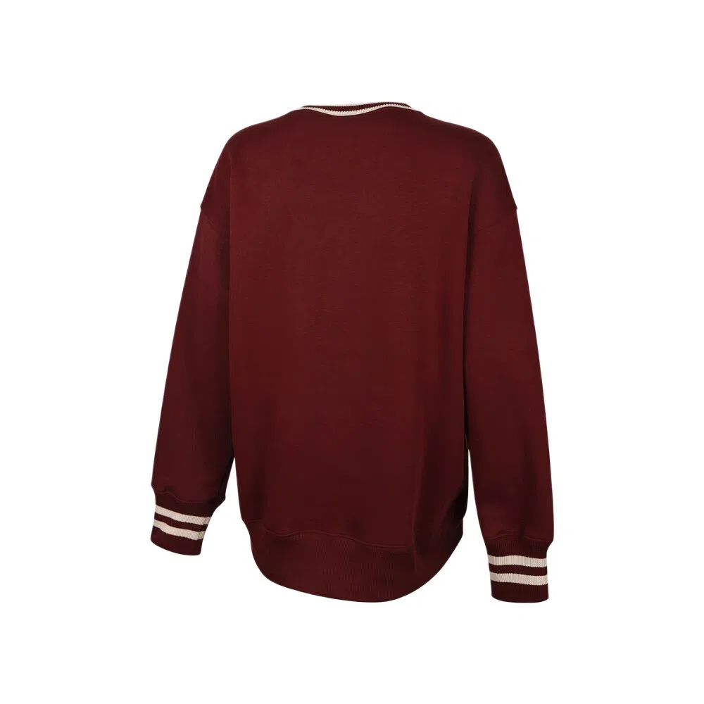 Свитшот женский Burgundy с круглым вырезом Moderate Nike — фото 3