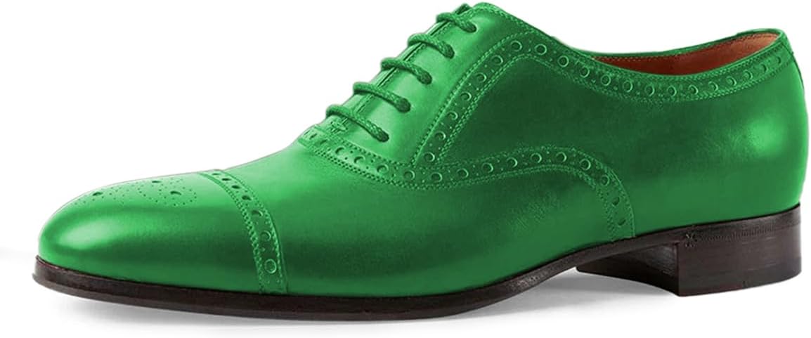 

Мужские повседневные туфли FOWT с закрытым носком, низкий каблук, оксфорды на шнуровке, для ежедневной ходьбы, размеры 4-16 США, зеленый
