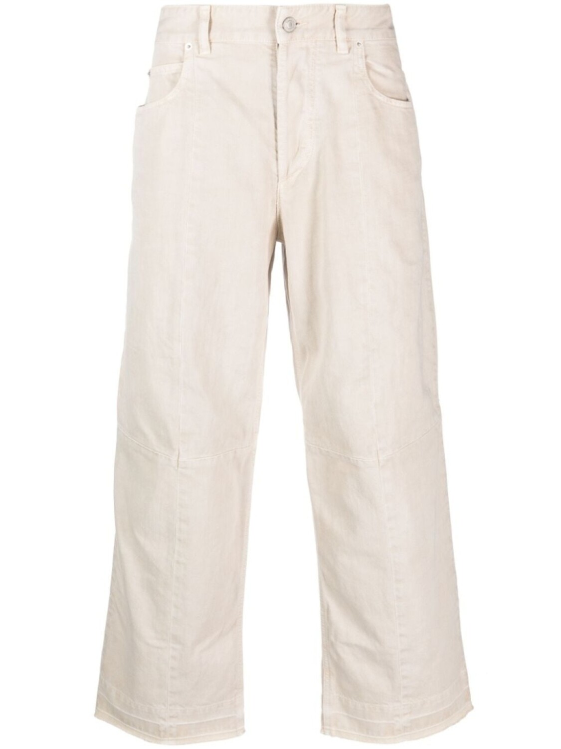 

Marant Javi cotton trousers, нейтральный цвет