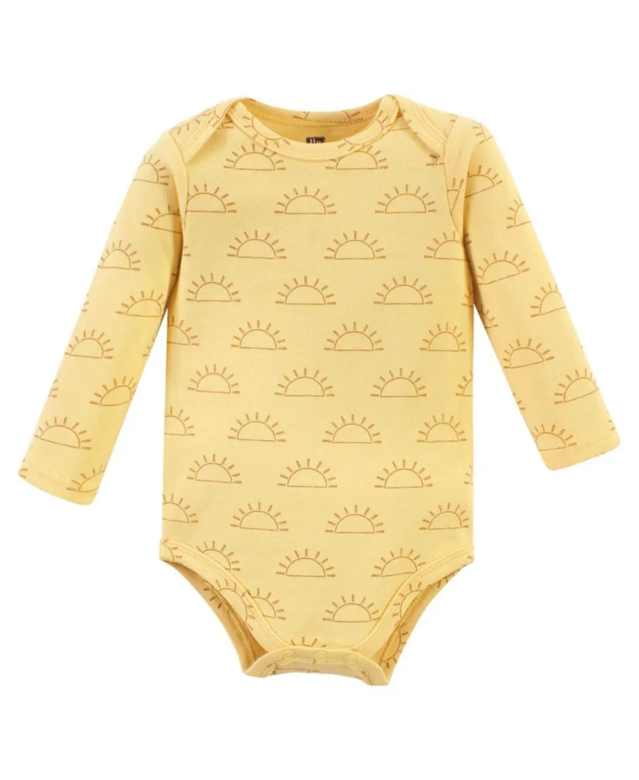 Мягкие хлопковые боди с длинными рукавами, комплект из 5 штук Hudson Baby, Kind Human 5 Pack — фото 4