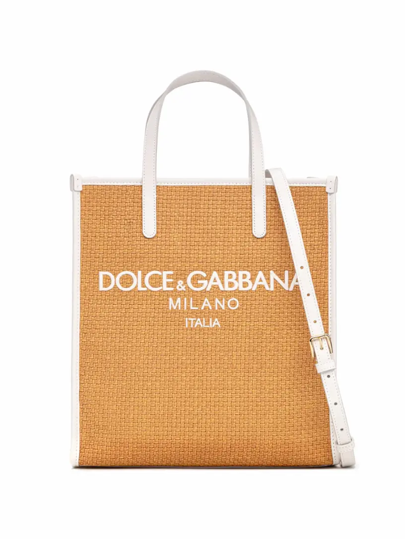 

Плетеная сумка-шоппер Dolce&Gabbana, бежевый