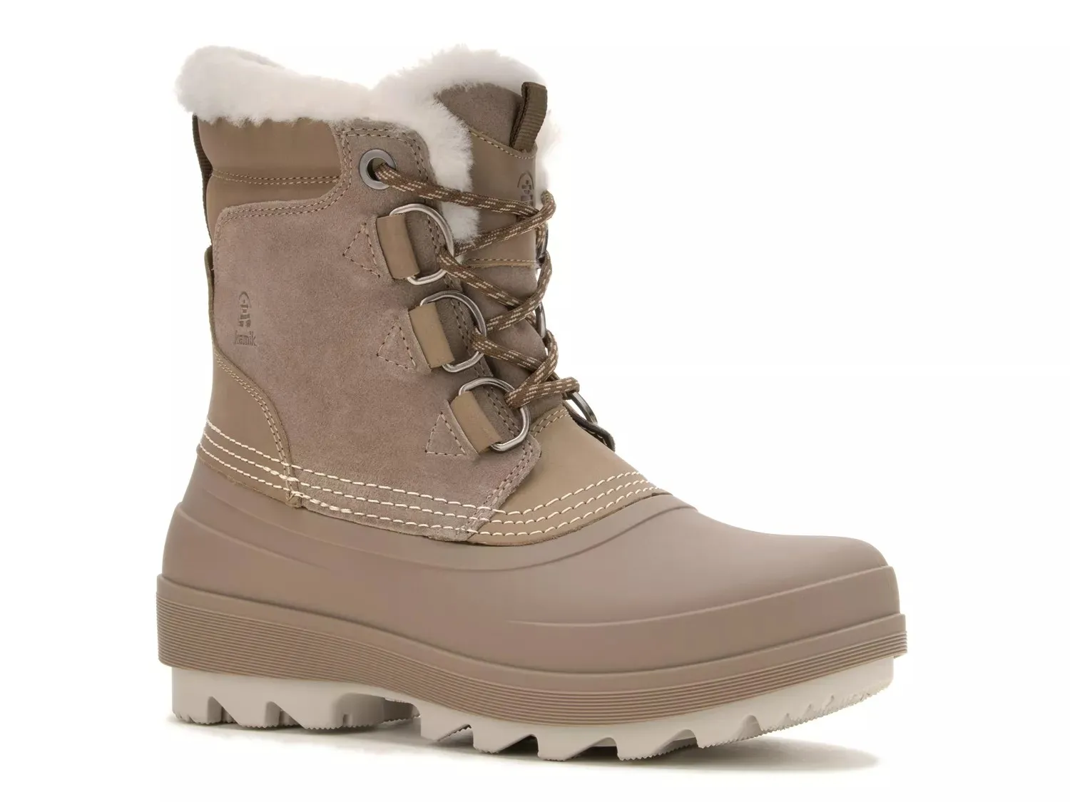 Ботинки Kamik Lauren Snow Bootie, цвет Fossil Grey