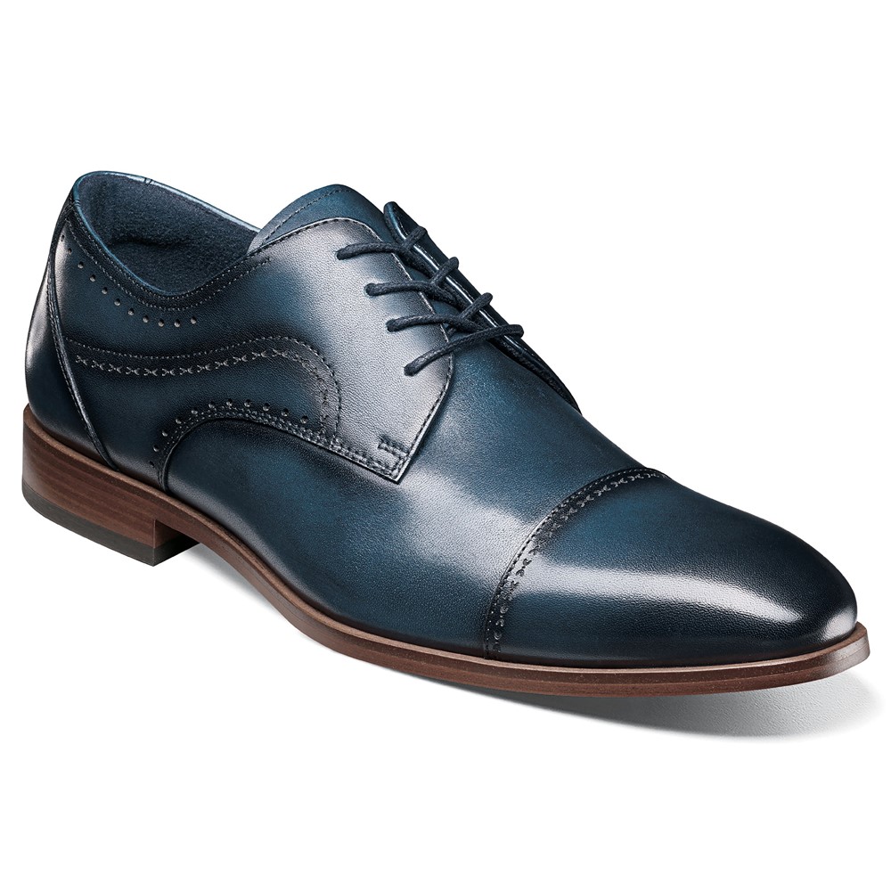 

Мужские оксфорды Bryant Medium/Wide Cap Toe Stacy Adams, синий