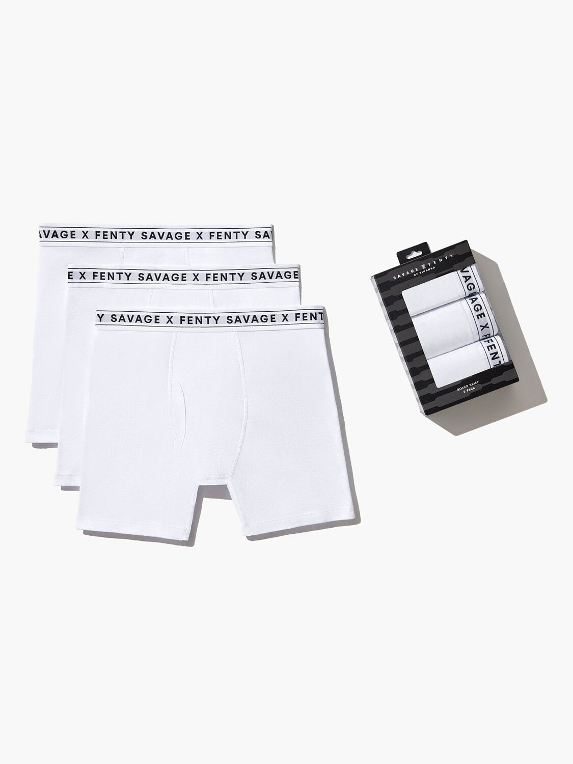 

Трусы боксеры Savage X Fenty Savage Classics 3-Pack, цвет Angel White