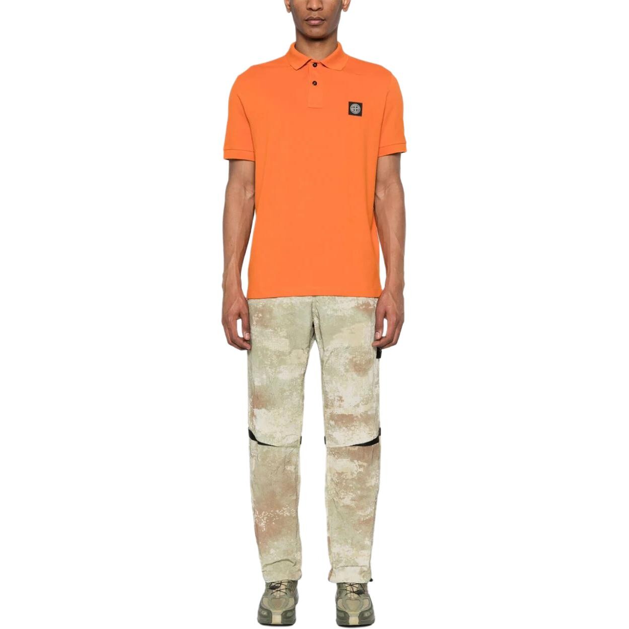 Повседневные брюки мужские Off White Stone Island, кремовый — фото 2