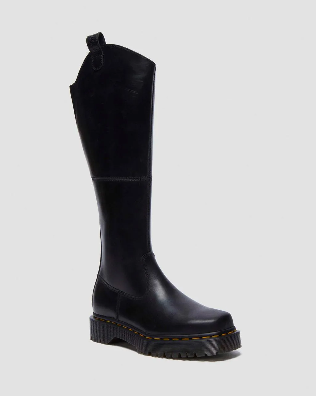 

Кожаные сапоги до колена Dr. Martens Amaayah, цвет Black — Orleans