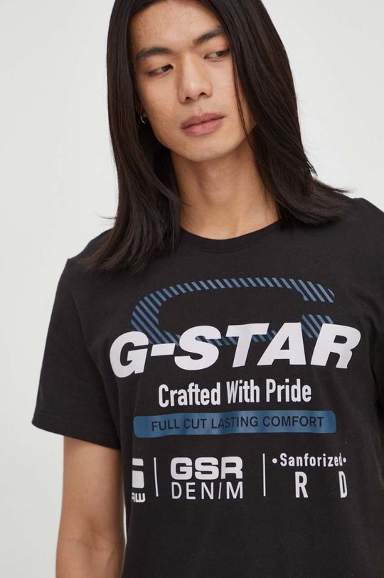 

Хлопковая футболка G-Star Raw, черный