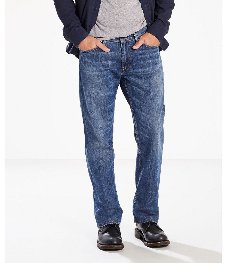 

Свободные прямые эластичные джинсы Levi's 559, синий