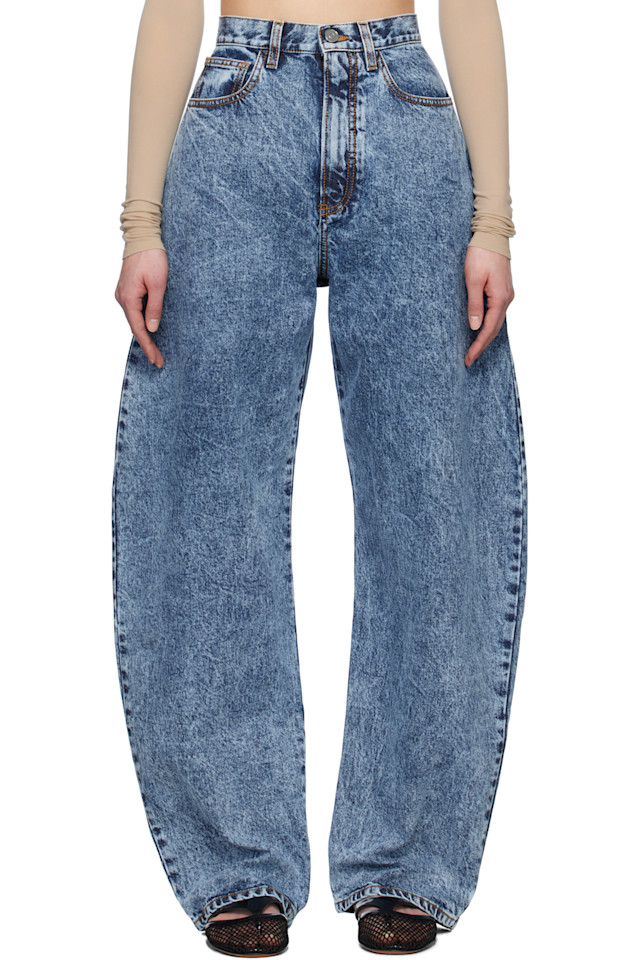 

Круглые джинсы Alaïa, синий