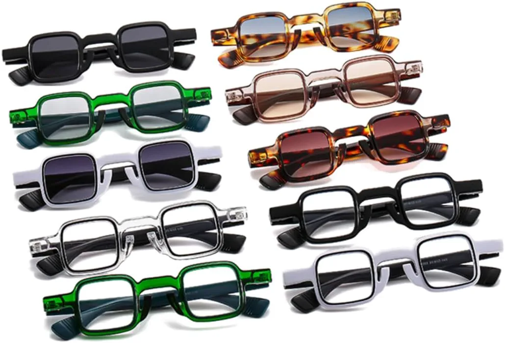 

Солнцезащитные очки с защитой UV400 | Маленький размер, двухцветные | для женщин и мужчин, для занятий спортом на открытом воздухе и вождения DSVIGF, Amber Blue Tea