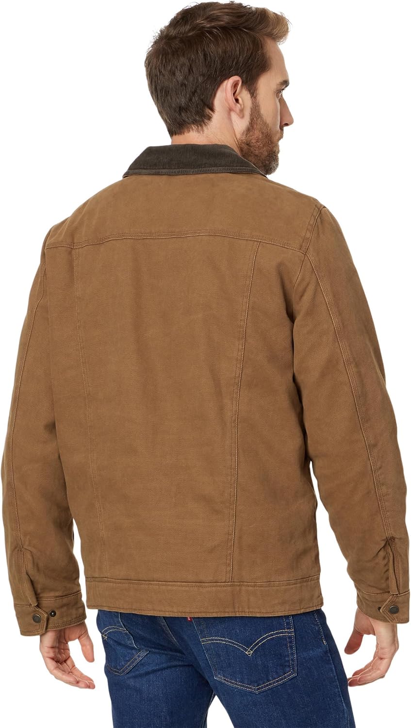 Куртка Levi's Workwear из хлопчатобумажной ткани с вельветовым воротником и воротником Depot, Brown Quilt Lined — фото 2