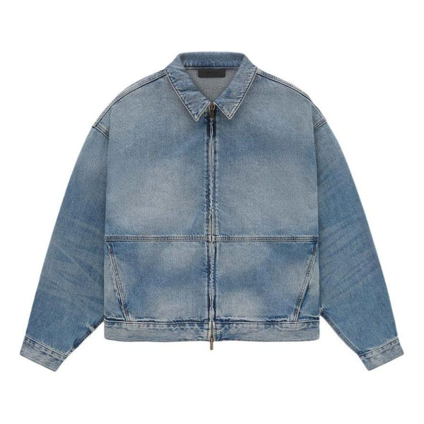 

Куртка denim jacket 'medium wash' Fear Of God Essentials, синий