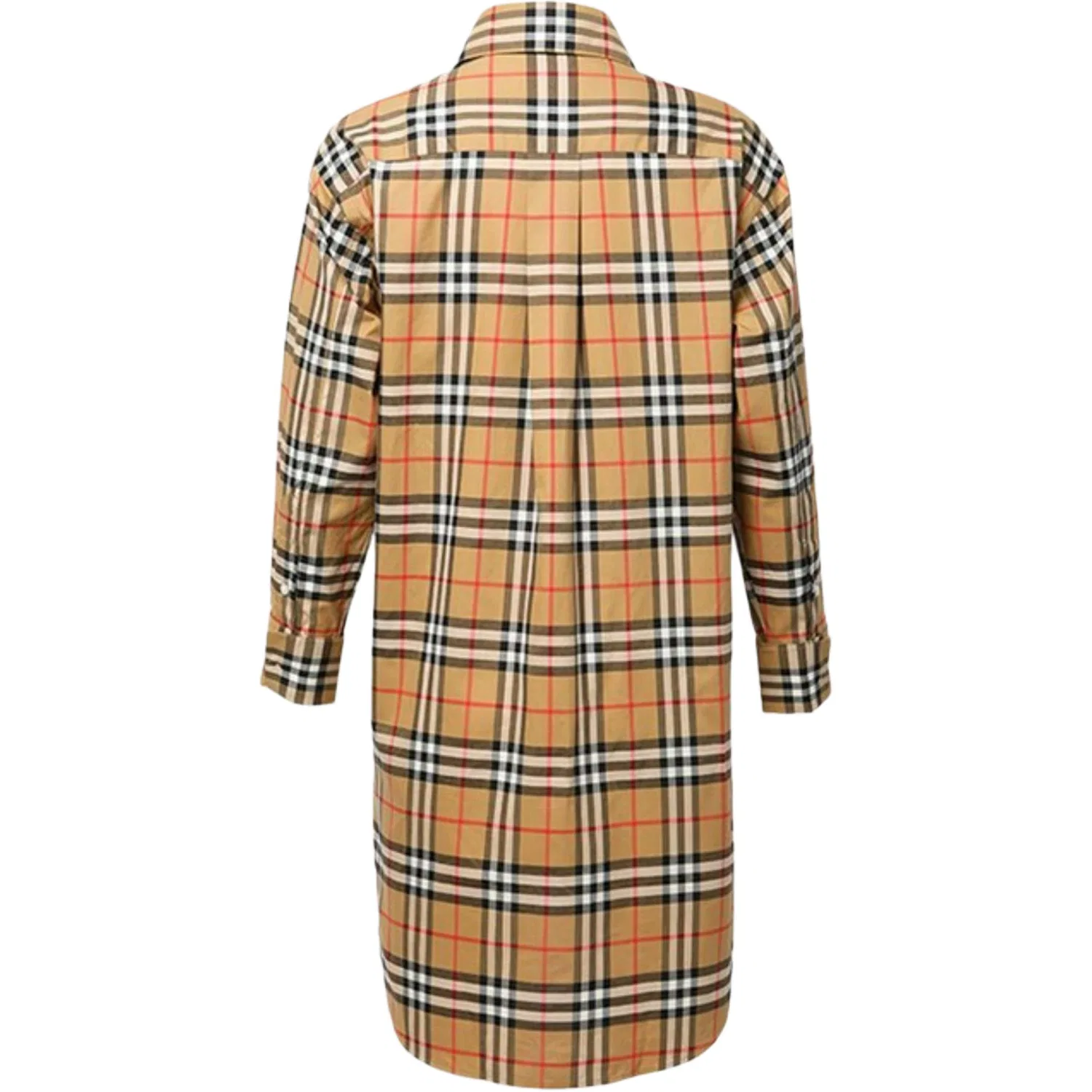 Рубашка женская Burberry Khaki с отложным воротником, хлопковая, цвет хаки — фото 3