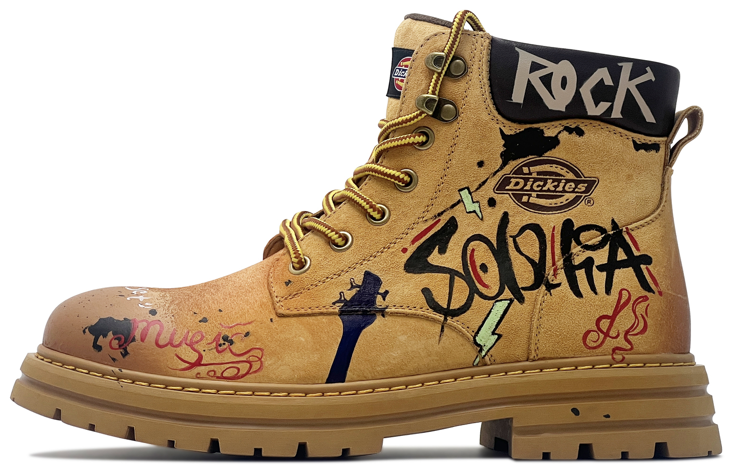 

Ботинки для активного отдыха Dickies Waterproof And Wear resistant Graffiti, коричневый, Желтый, Ботинки для активного отдыха Dickies Waterproof And Wear resistant Graffiti, коричневый