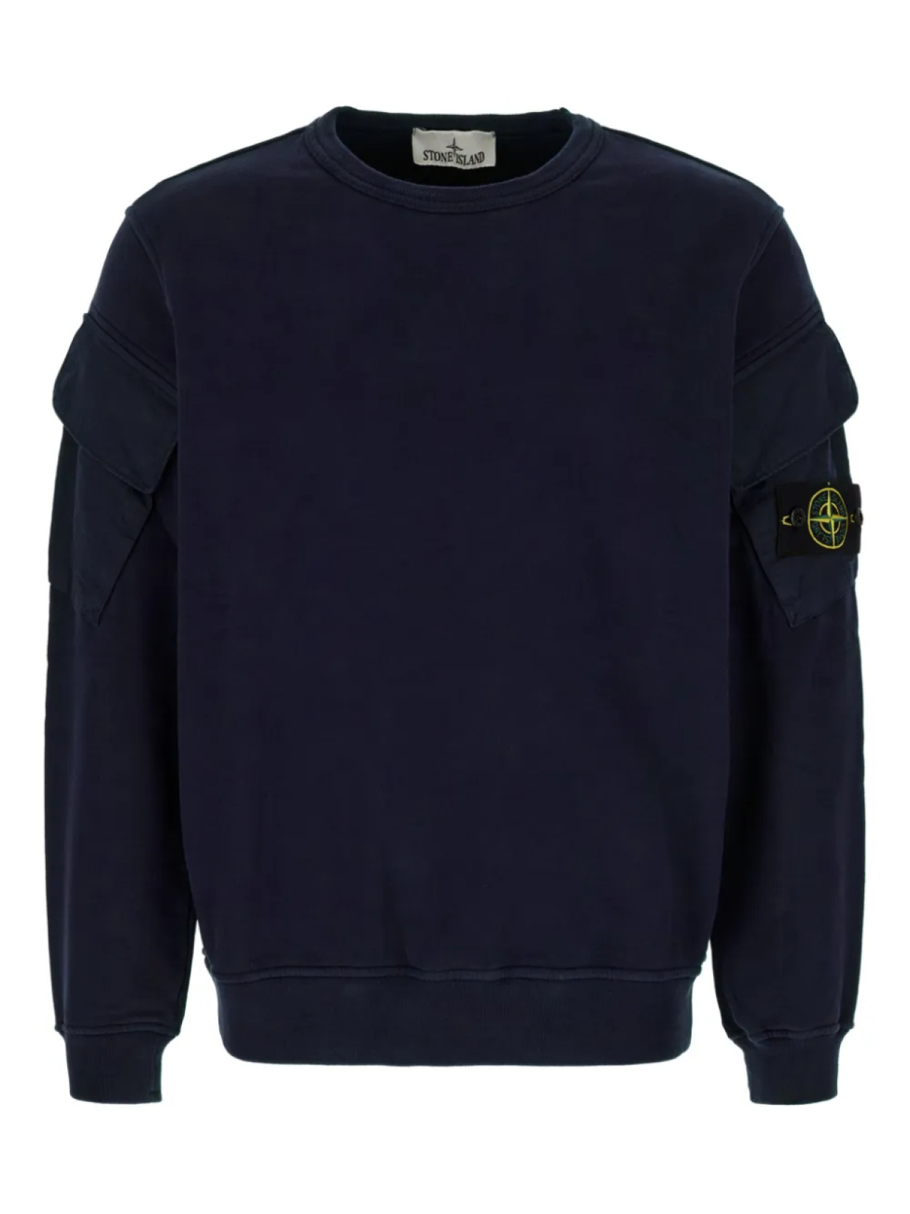 

Хлопковая толстовка Stone Island 6100008 с карманами, синий