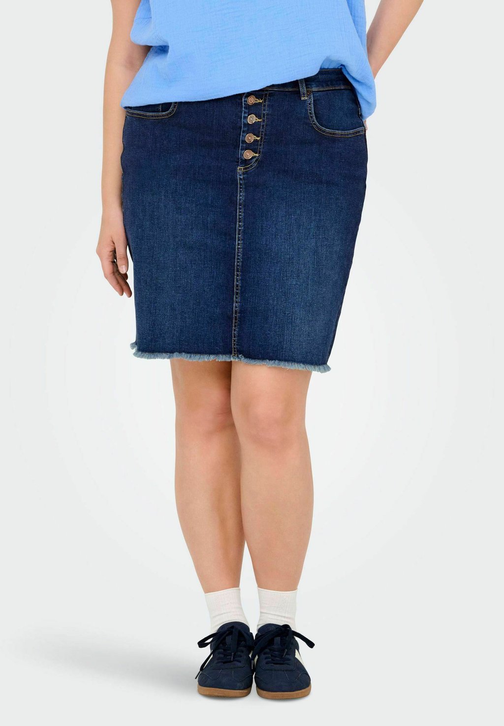 

Джинсовая юбка CARWILLY ONLY Carmakoma, цвет Dark Blue Denim
