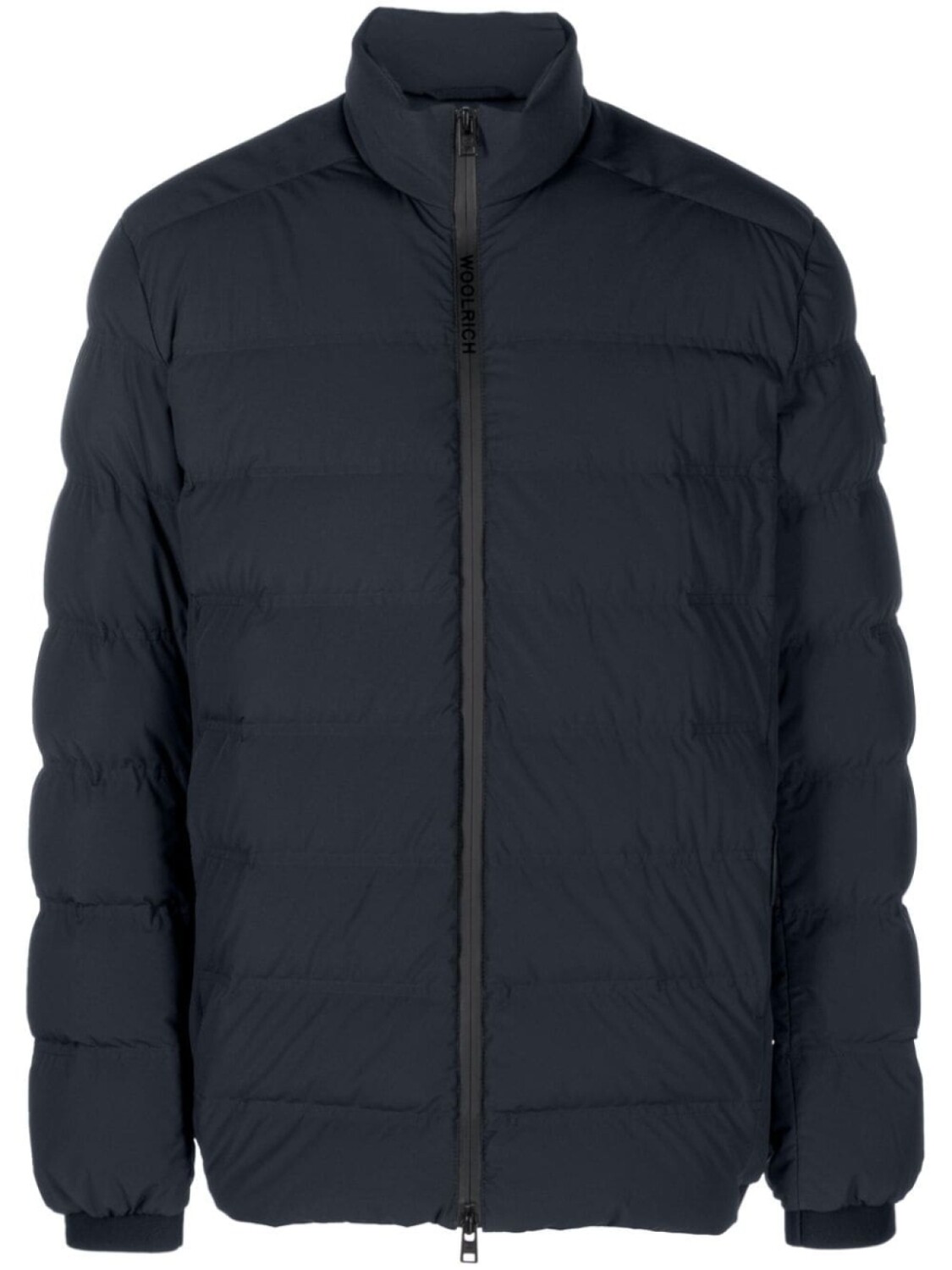 

Woolrich пуховик с нашивкой-логотипом, синий