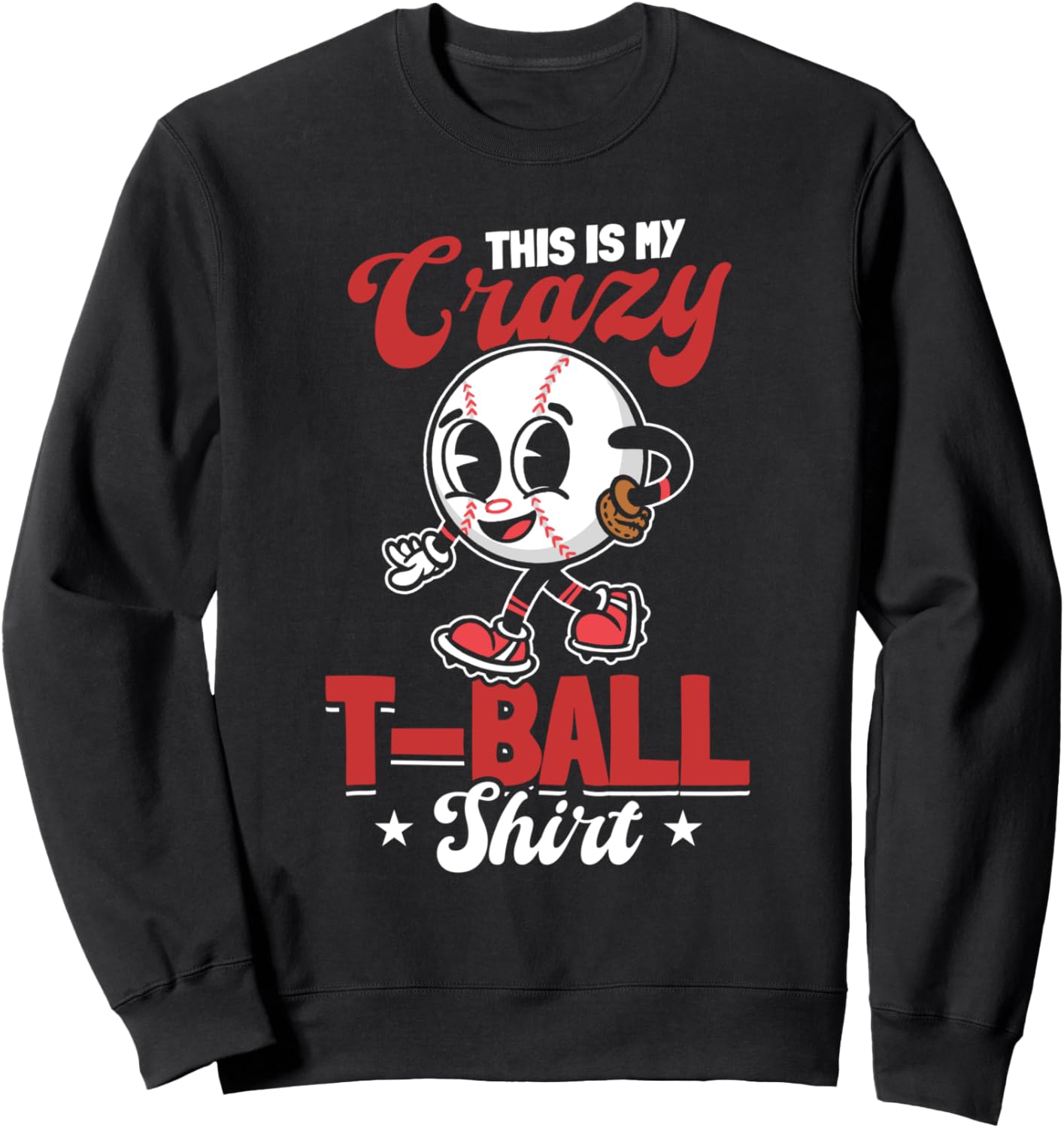 

Это моя сумасшедшая толстовка, толстовка для игры в бейсбол Teeball Player Tee-Ball Game, черный