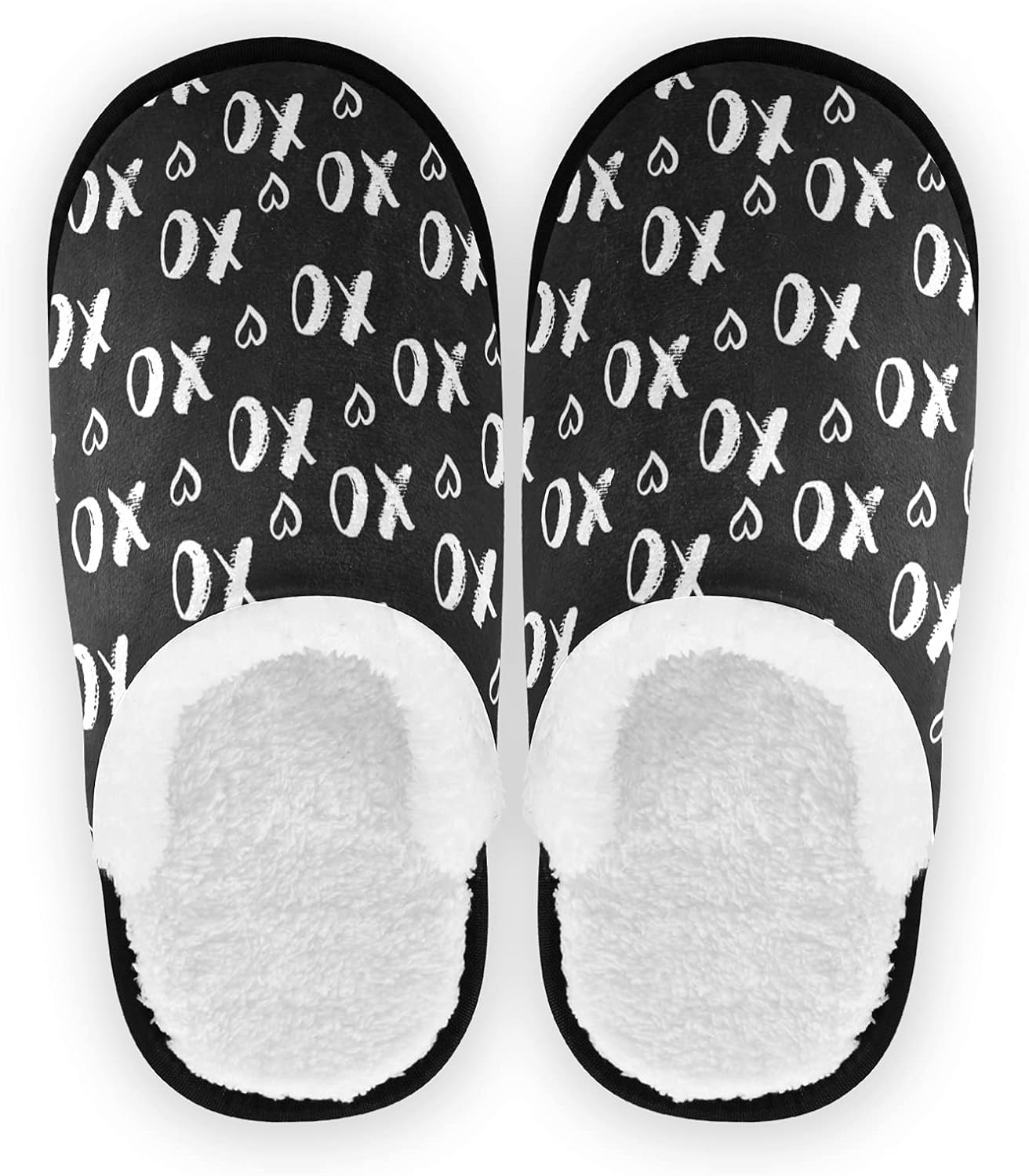 

Современные милые забавные домашние тапочки Visesunny для женщин и мужчин - унисекс, для дома и улицы, черный/красный