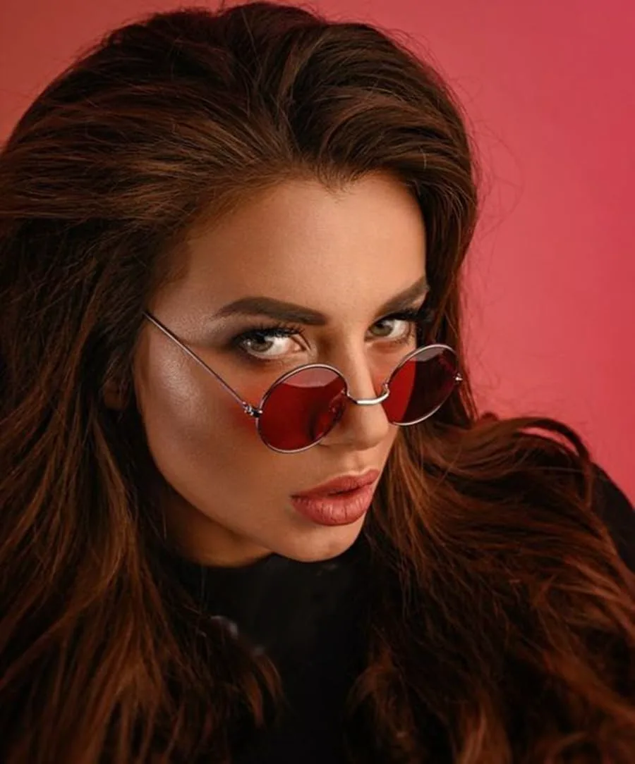 

Солнцезащитные очки SORVNIO круглые в стиле ретро, ​​для мужчин и женщин, винтажные, маленькие круглые, красные и черные, в стиле хиппи SORVINO, D-2pack Black+red