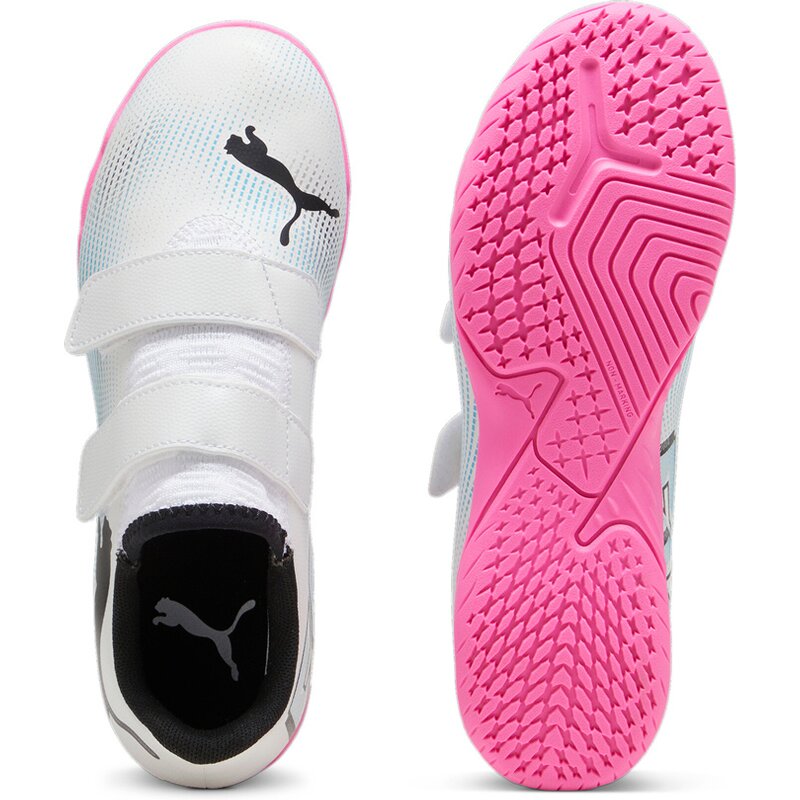 Fussball-Hartplatzschuhe Future 7 play it v jr Puma, цвет puma white-puma black-poison p — фото 2