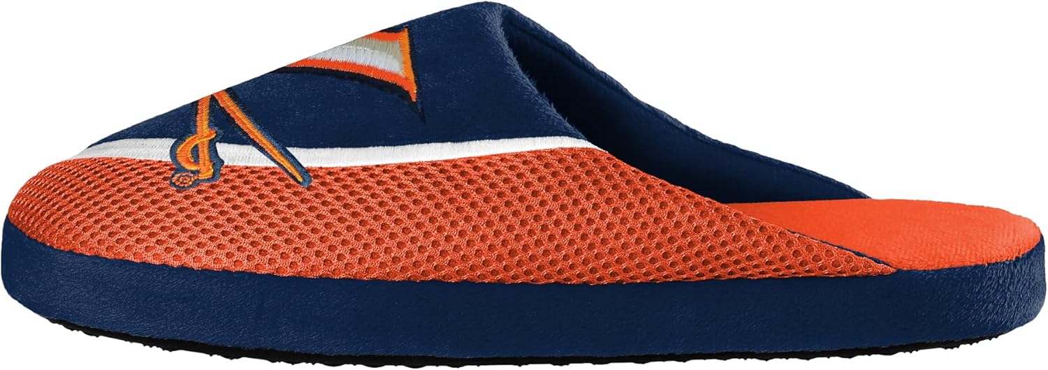 Мужские тапочки FOCO NCAA 2022 с большим логотипом и цветной окантовкой, Virginia Cavaliers — фото 3