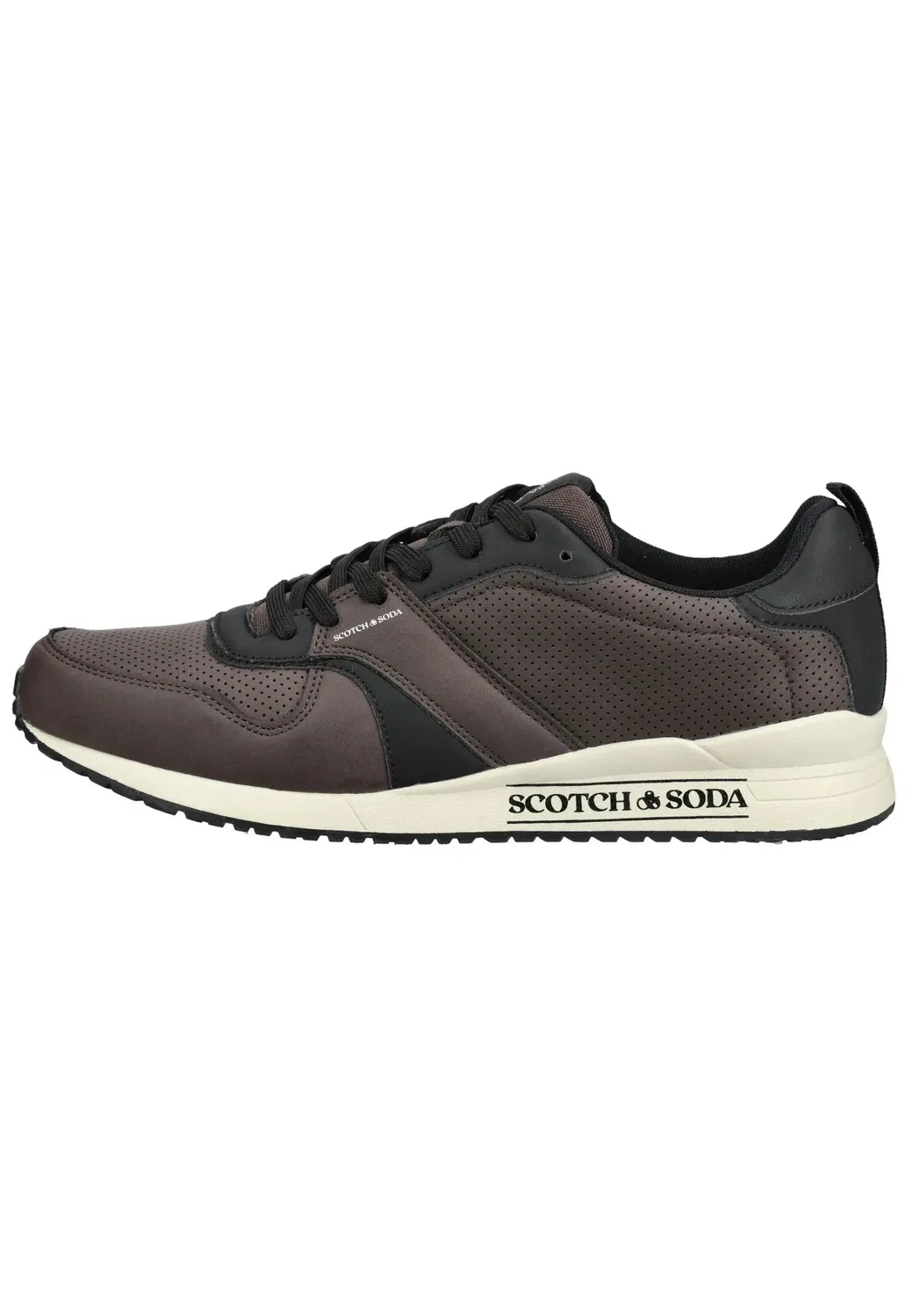Sneakers Low кроссовки с перфорацией Scotch & Soda, коричневый/черный — фото 2