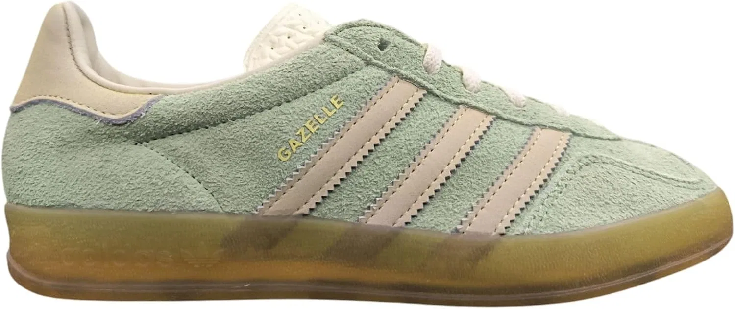 Женские кроссовки Adidas Gazelle для дома, Semi Green Spark Almost Yellow Cream White