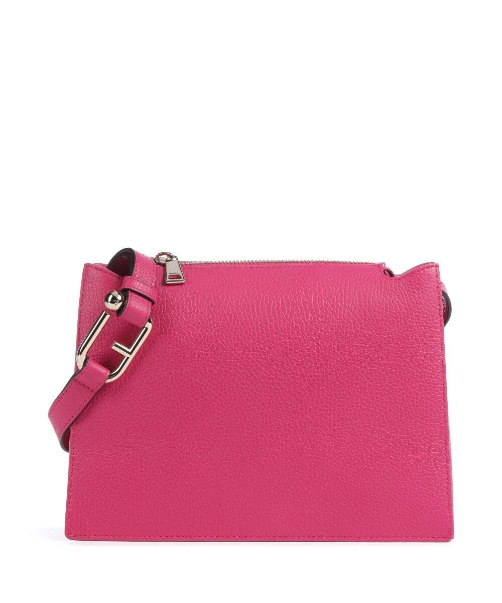 

Сумка через плечо Nuvola s из зерненой кожи Furla, розовый