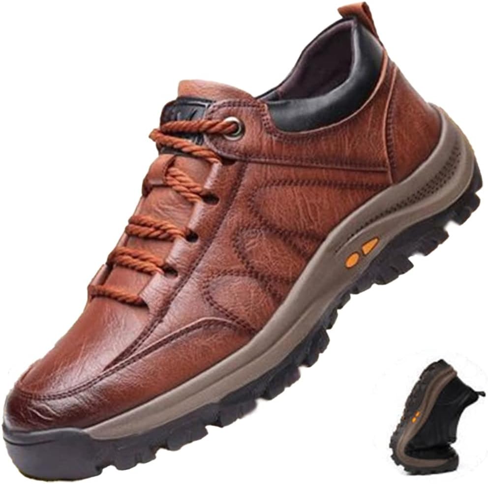 

Мужские походные ботинки AngryMonkey с поддержкой свода стопы, против усталости, против скольжения, амортизирующие, для улицы и снега, теплые беговые ботинки, размеры большие с 6 до 13, коричневый